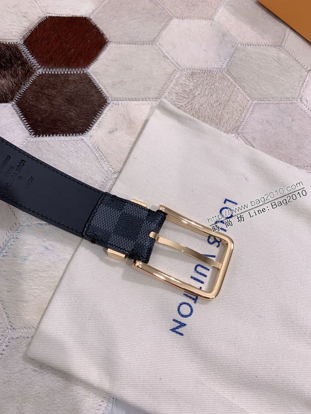 LV新款皮帶 路易威登高端男士腰帶 精緻手工繪邊  jjp1636
